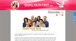 Desktop Screenshot of gospelyouthforce.com